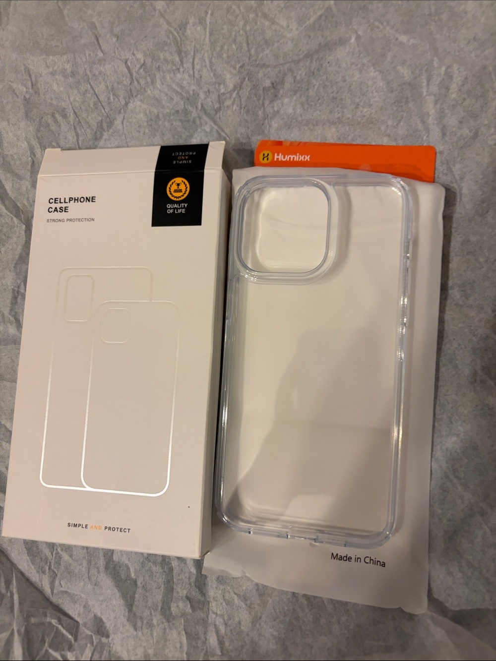 iPhone 15 pro max Clear Protective Cell Phone Case - Transparent